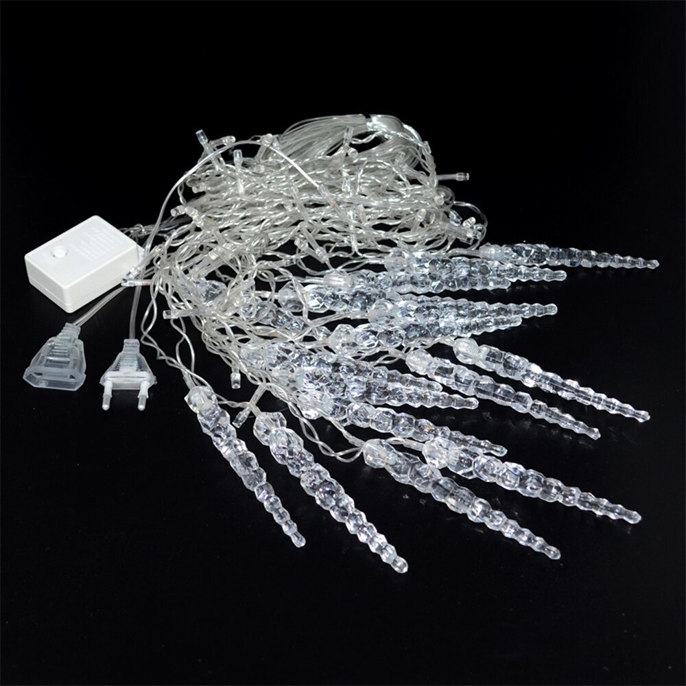 Waterproof Outdoor Christmas Ice Piton LED String lights Flashing Lights Curtain Lights Party Connectable Wave Fairy Light D30