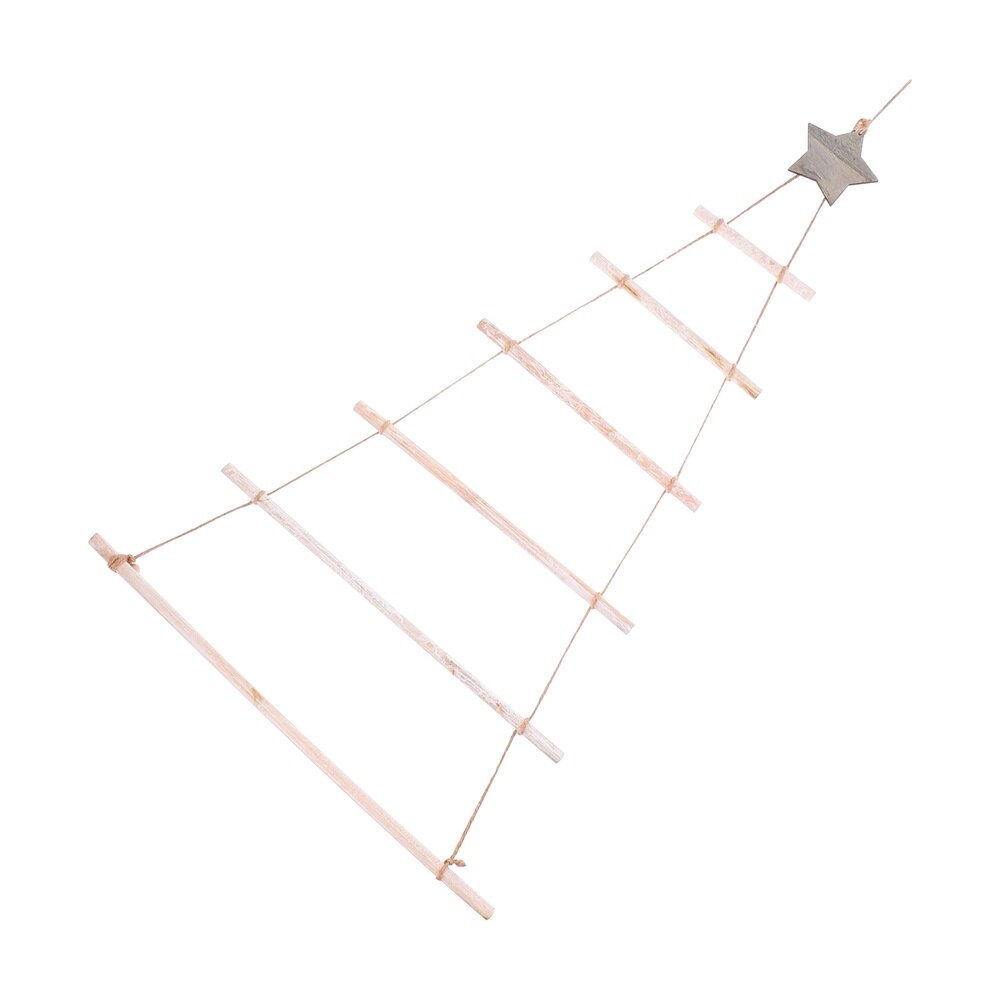 1Pc Boom Ladder Veilig Creatieve Tak Opknoping Decoratieve Ladder Voor Kerst