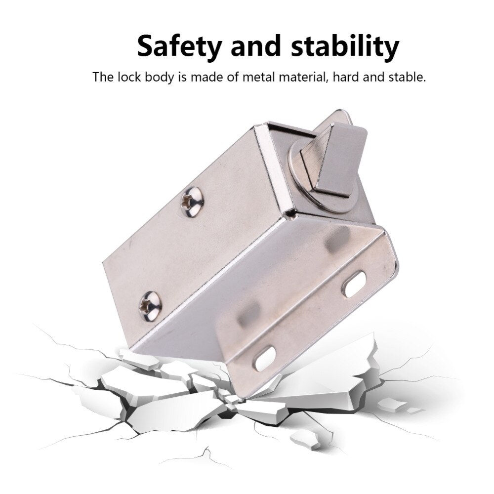 Solenoid Valve Electric Lock Electromagnetic Access Control for Door Cabinet Drawer Ultra-thin Electronic Door Lock
