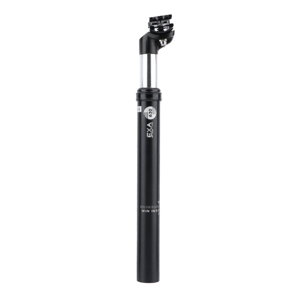 Tija de sillín de suspensión para bicicleta, tubo de amortiguación de presión de aceite, aleación de aluminio, 27,2/31,6 MM: Black  31.6MM