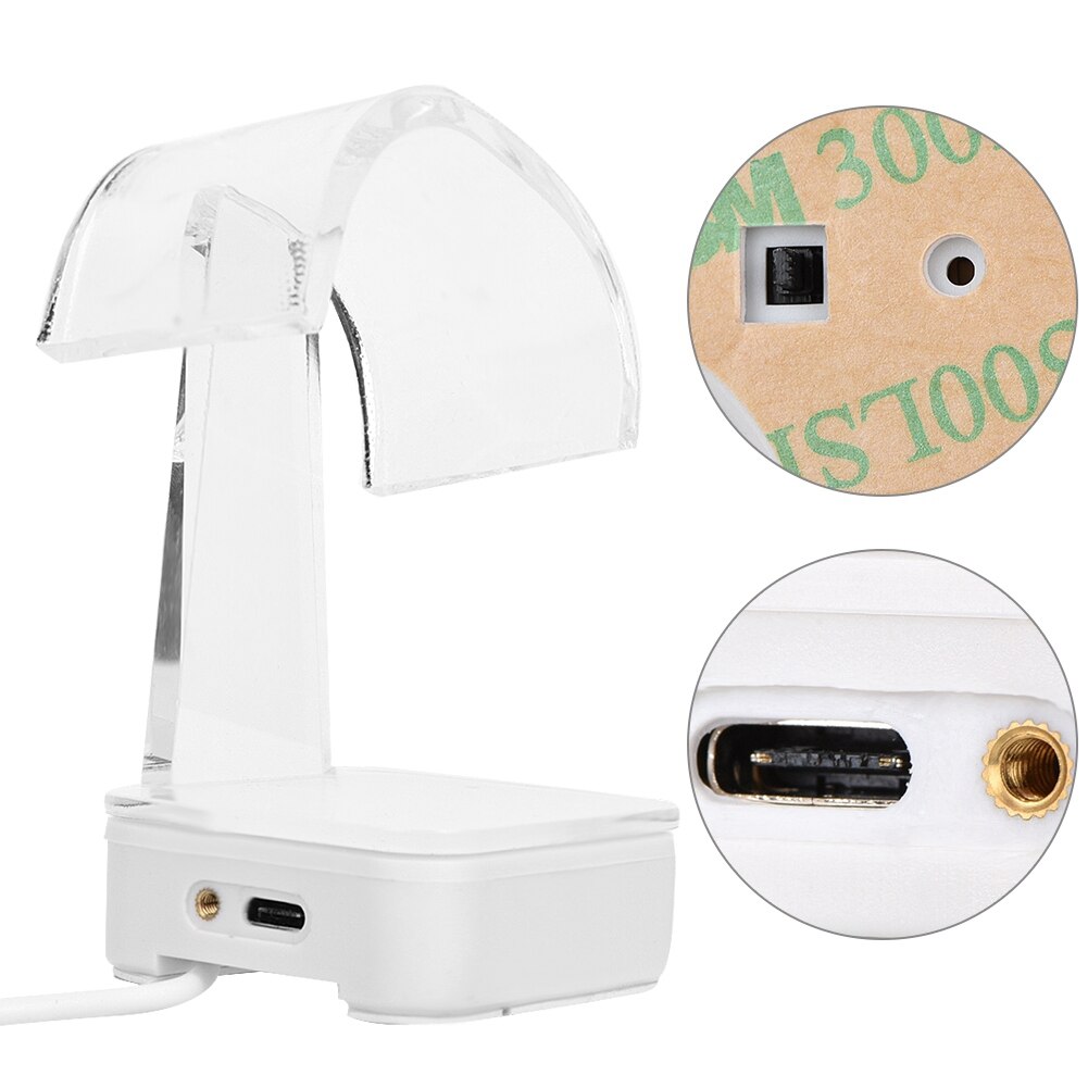 Transparent Clear Mini Display Stand Anti-Theft Security Holder Bracket for Watch 110-240V