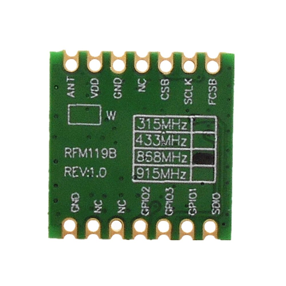 Rfm 119b sub 1g zendermodule rfm 119b +20 dbm hoog vermogen 127 to 1020 mhz frequentie ook (g)fsk gemoduleerde rf-module