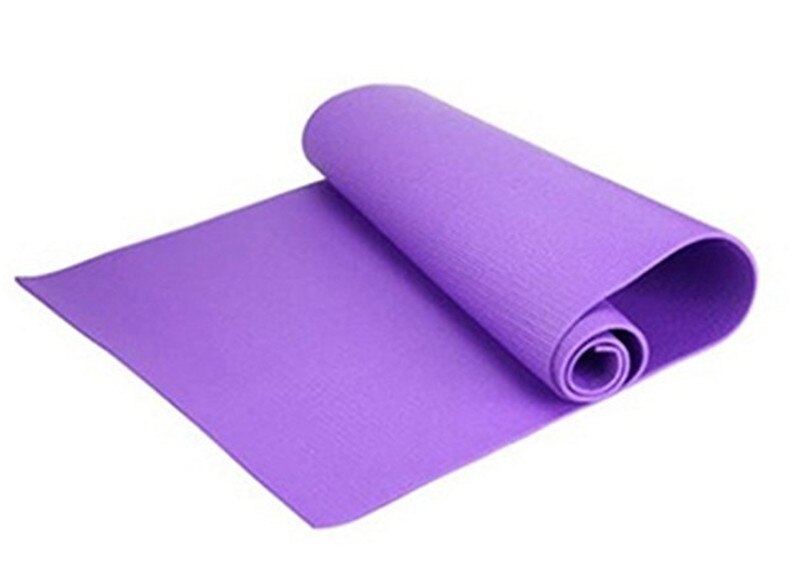 Tapis de Yoga Extra épais 6mm antidérapant, sangles pour exercices de gymnastique, pique-nique, Pilates UK: Violet