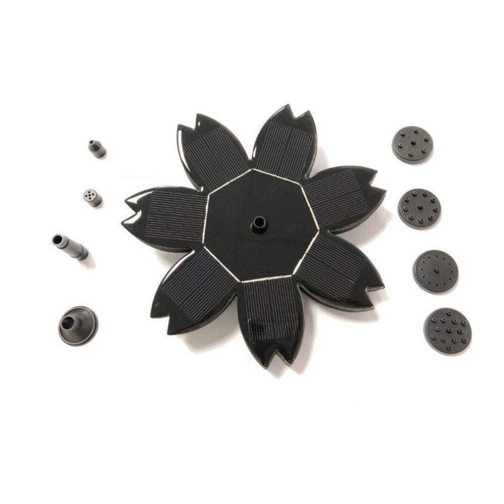 1 Innovative Flower Solar Powered Floating Fountain Water Pump for Pool Garden Pond Fish Tank Bird Baths