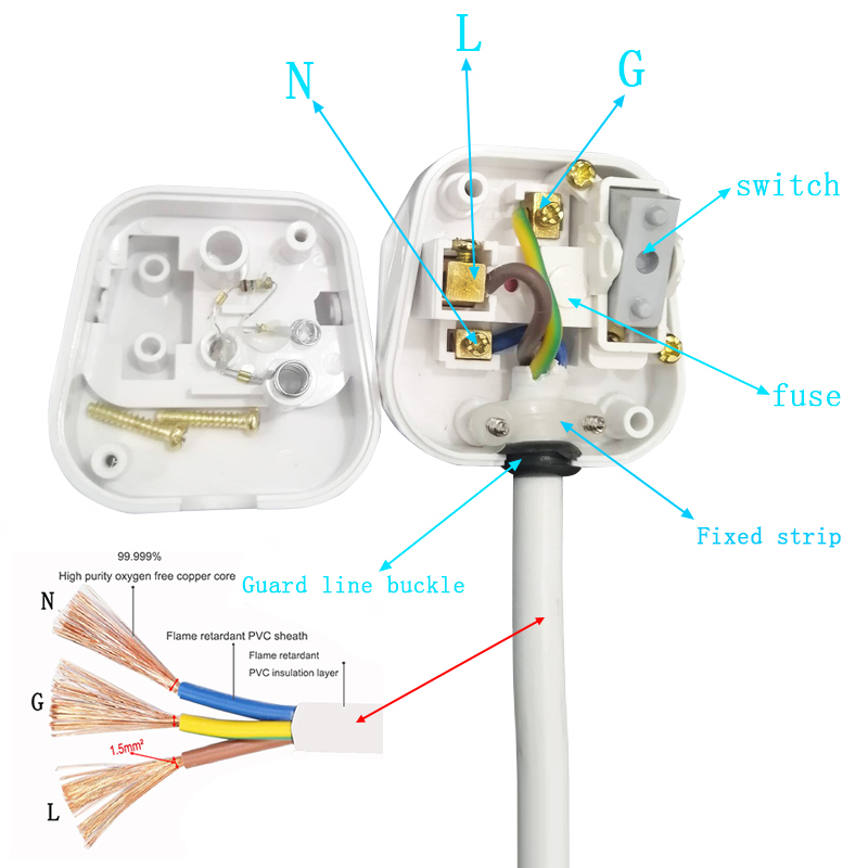 Power Extension Cable EU UK AU US Israel Male Plug TO EU Female Adapter Power Cord Electrical Plug Charging Conversion