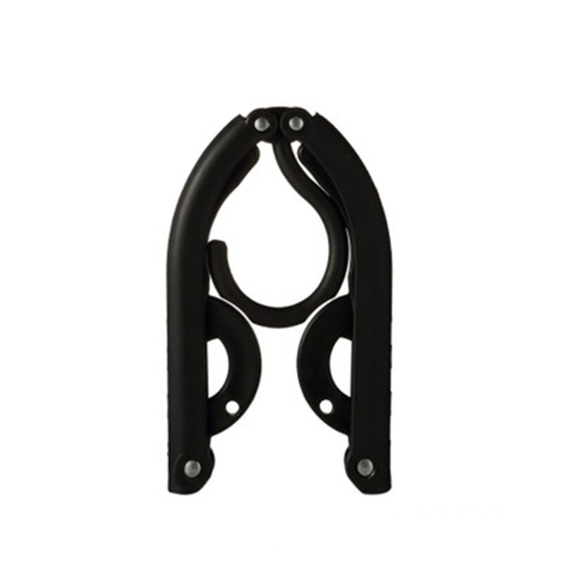Portable Folding Clothes Hanger Multifunction Magic Stretch Drying Rack Home Wardrobe Storage Rack Women Travel Clothes Hanger: Black