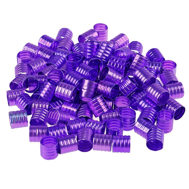 100Pcs/pack Dreadlocks Beads Rings Adjustable Hair Beads Hair Extensions Cuff Clip Links Rings Tubes Styling Tool