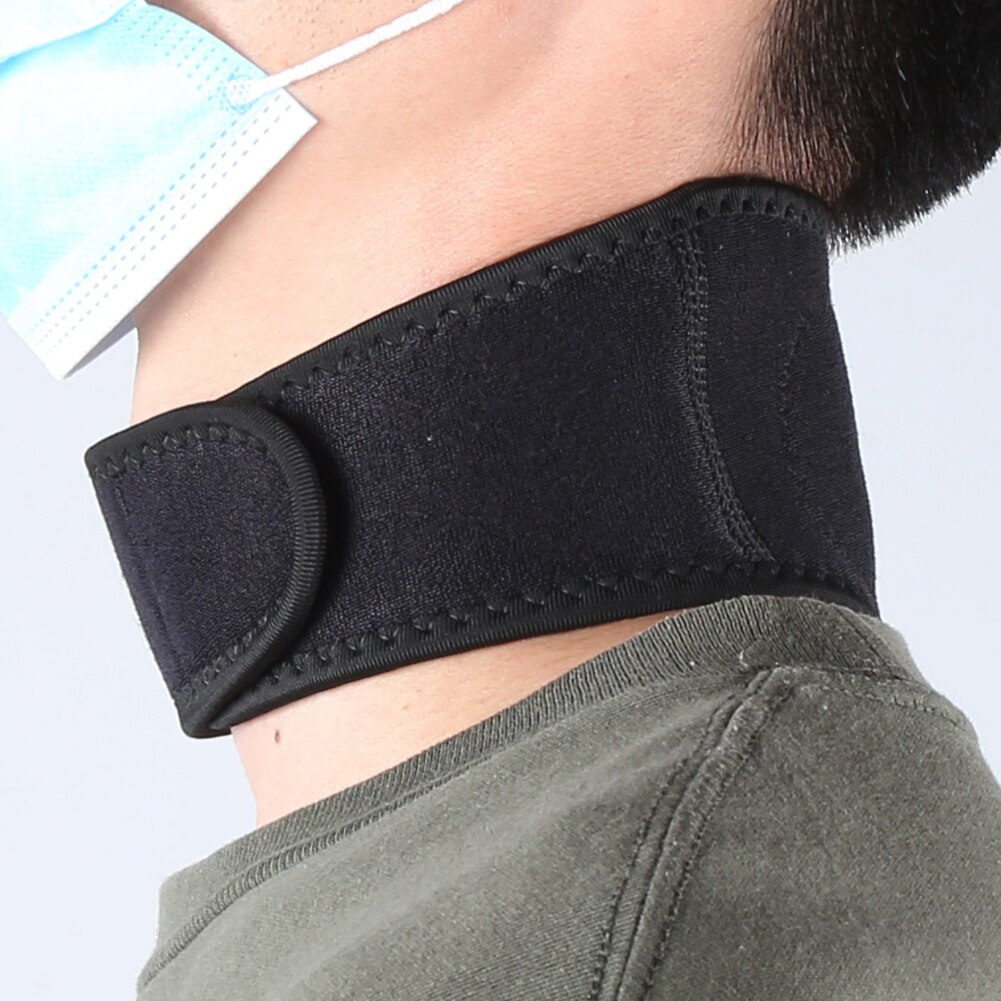 Unisex Magnet Therapy Neck Wrap Cervical Vertebra Protection Collar Magnet Therapy Compress Neck Support Therapy Neck Wrap