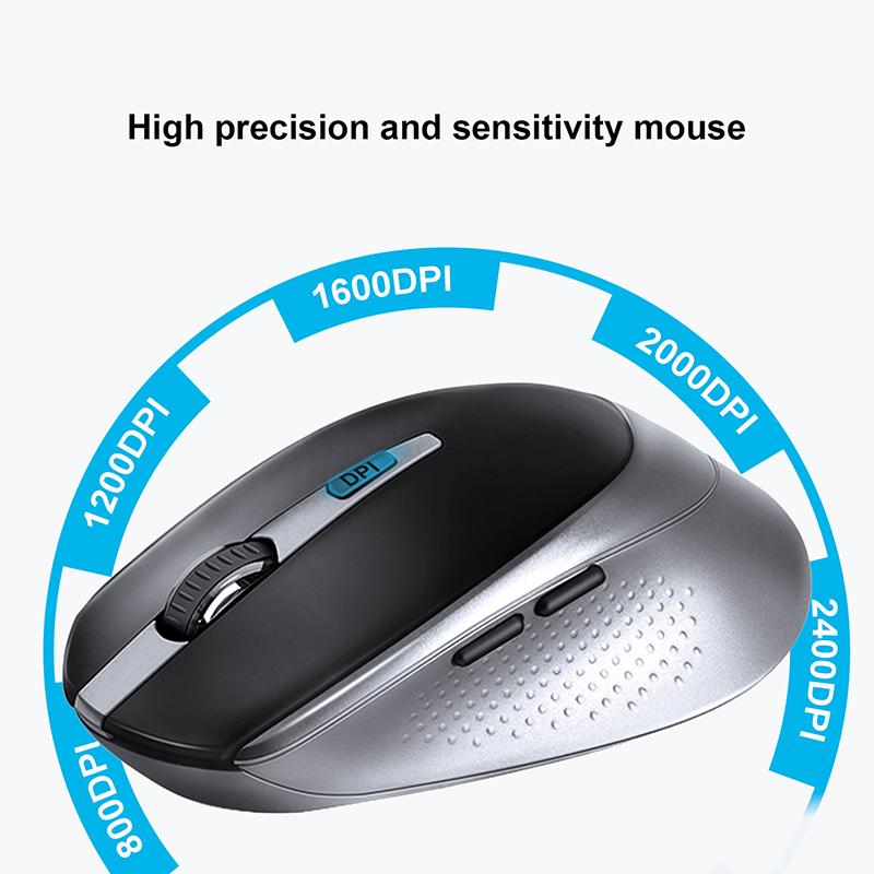 Russian Wireless Keyboard Mouse Set Ergonomic Mouse PC Mause Silent Button Keyboard and Mouse Combo 2.4G for Laptop PC