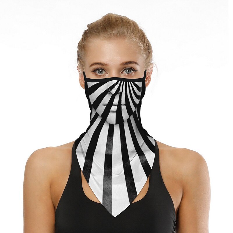 Pasamontañas 3D con estampado de payaso para Halloween, pañuelo mágico para deportes al aire libre, esquí, pesca, ciclismo, senderismo, máscara, bufanda para el cuello: 2