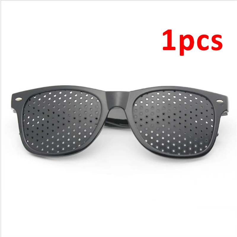 Vision Care Wearable Corrective Glasses Improver Stenopeic Pinhole Pin Hole Glasses Anti-fatigue Eye Protection Oculos De Grau: Orange