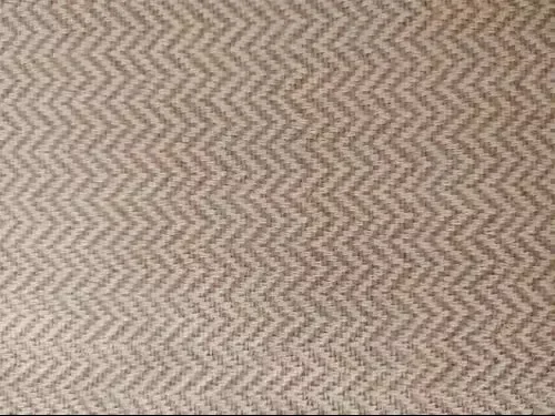 Jutestoff i metervare til teunderlag, møbeltrekk, duk, søm, mykt, tykt tekstil, slitesterkt, pustende, stripemønster: Svart