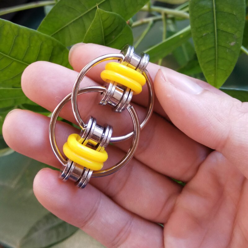 Fidget Cube Decompressie Keten Vent Decompressie Ketting Fietsketting Metalen Sleutelhanger Speelgoed Kinderen Volwassen Decompressie Speelgoed