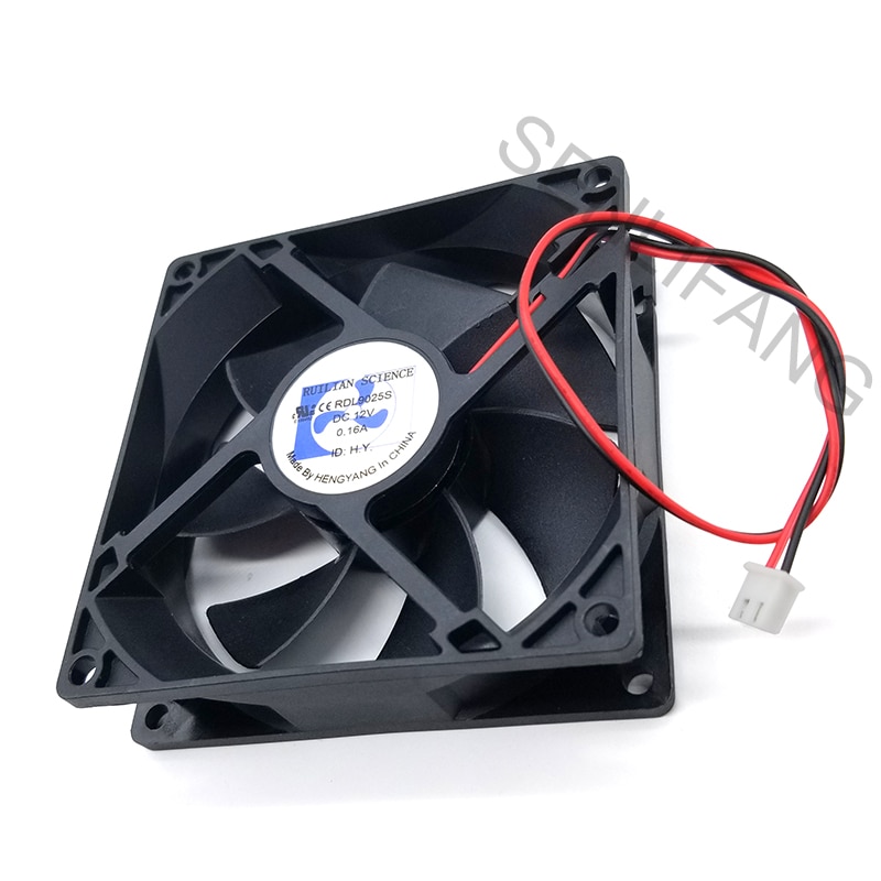 Ventilateur de réfrigérateur 2 lignes flambant neuf pour RDL9025S 9025 DC12V 0.16A 90*90*25MM