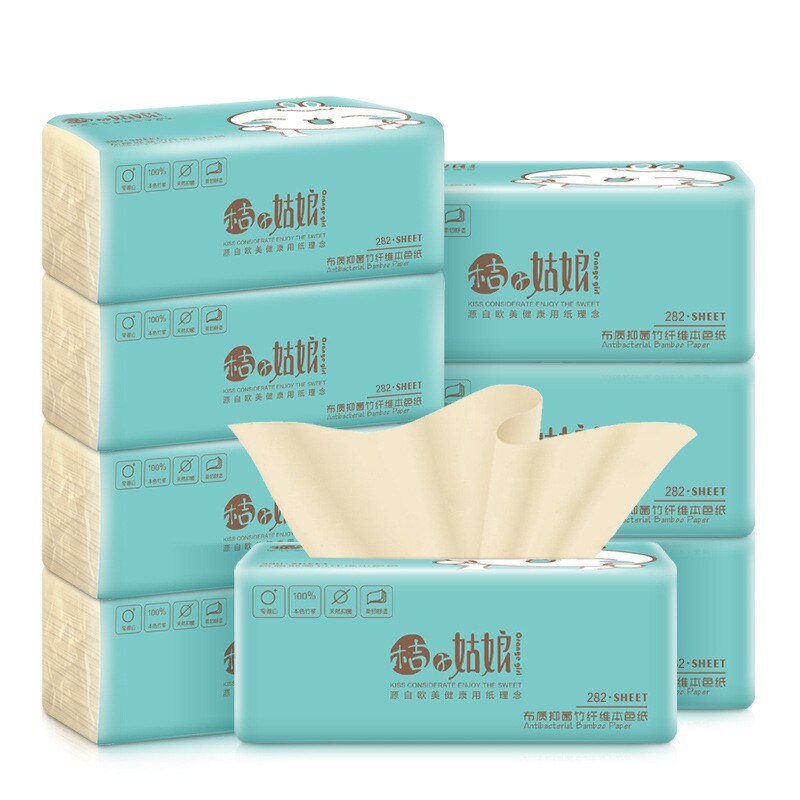 8 Packs Super Soft Toilet Paper 4 Layer Soft Pumping Paper Towels Tissue toilet paper rolls pack rolling paper D401