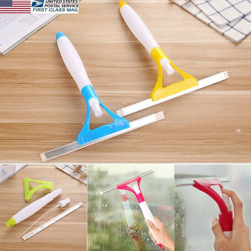 Window Glass Wiper Cleaner Squeegee Shower Bathroom Mirror Brush