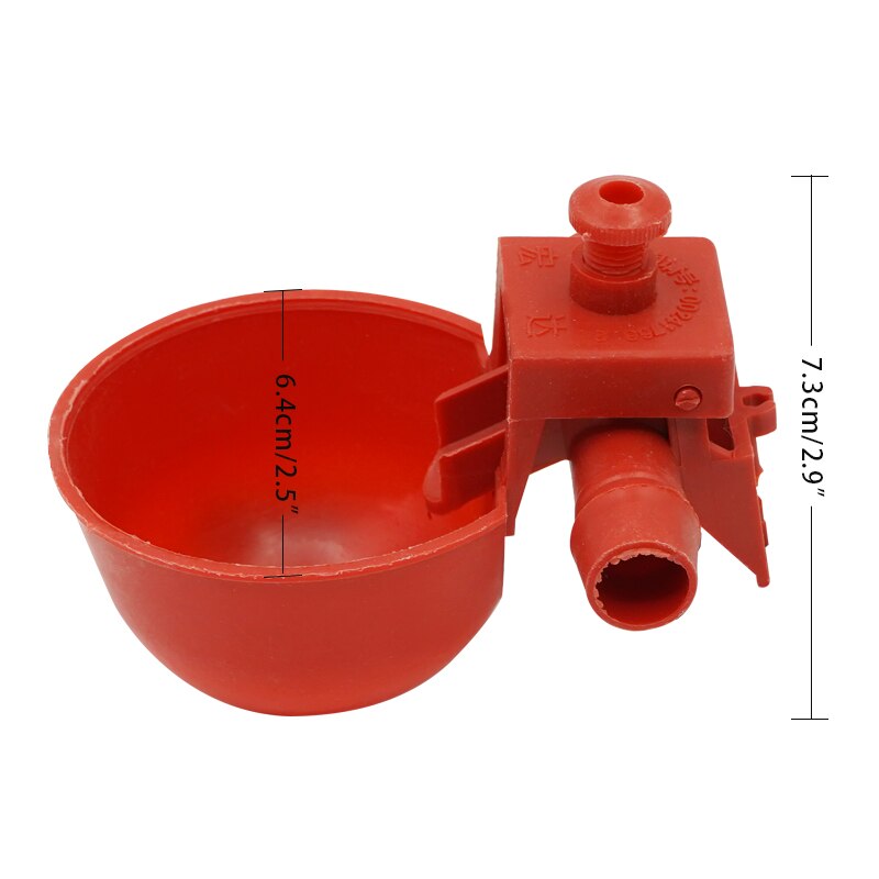 5pcs Chicken Drinker Drinking Cups for Chickens red Quail Chicken Waterer Bowl Automatic Poultry Coop Feeder water Drinking Cups