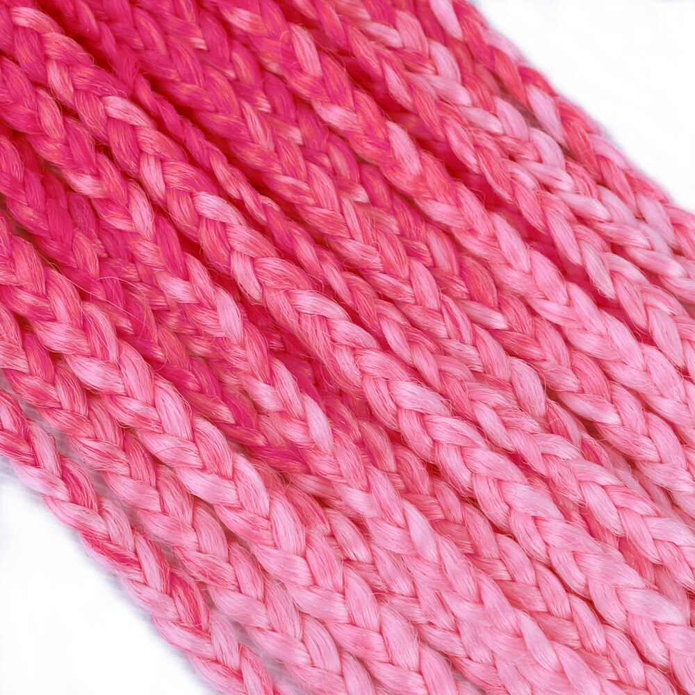 22inch Box Braids 22Strands Senegalese Twist Braids Crochet Hair Extensions Ombre Colors 3S Crochet Braiding Hair