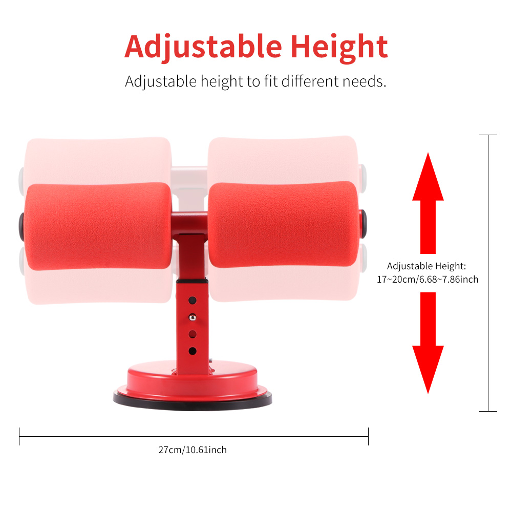 ABS Trainer Sit Up Aid Self-Suction Fitness Equipment Abdominal Strength Trainer Home Gym Muscle Training Men Women Weightloss