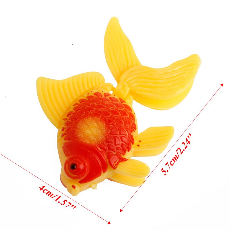 3Pc Aquarium Fish Tank Plastic Swimming Gold Fish Ornament Artificial Decoration