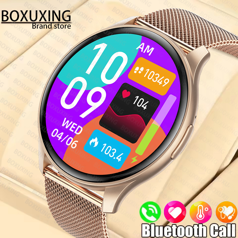 2025 novo para xiaomi huawei 1.43 polegadas bluetooth chamada smartwatch feminino masculino amoled 466*466 hd pixel display smartwatches senhoras