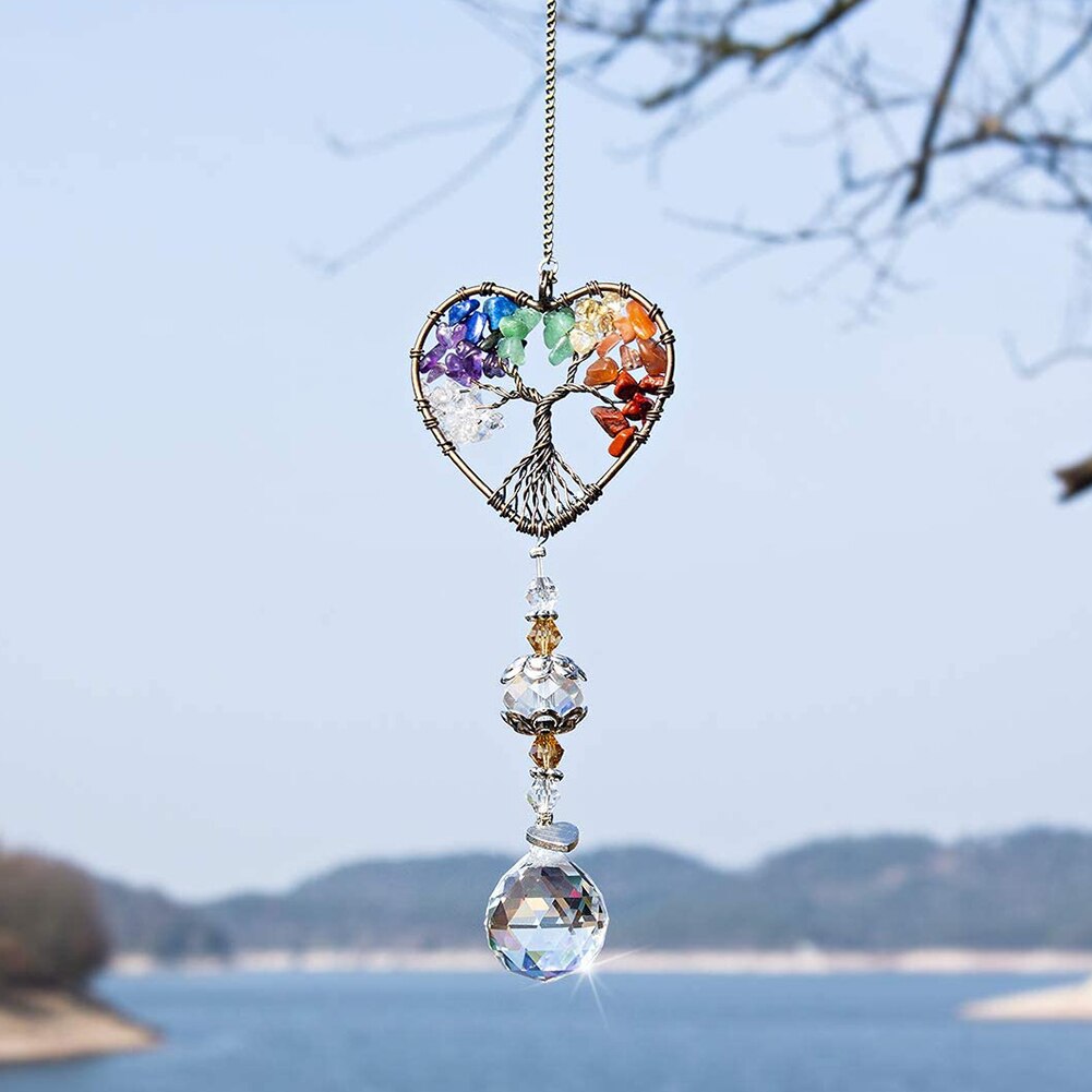 Crystal Suncatcher Prisms Window Decoration Suncatcher Hanging Rainbow Maker Glass Prisms Pendant DIY Chandelier Ornaments