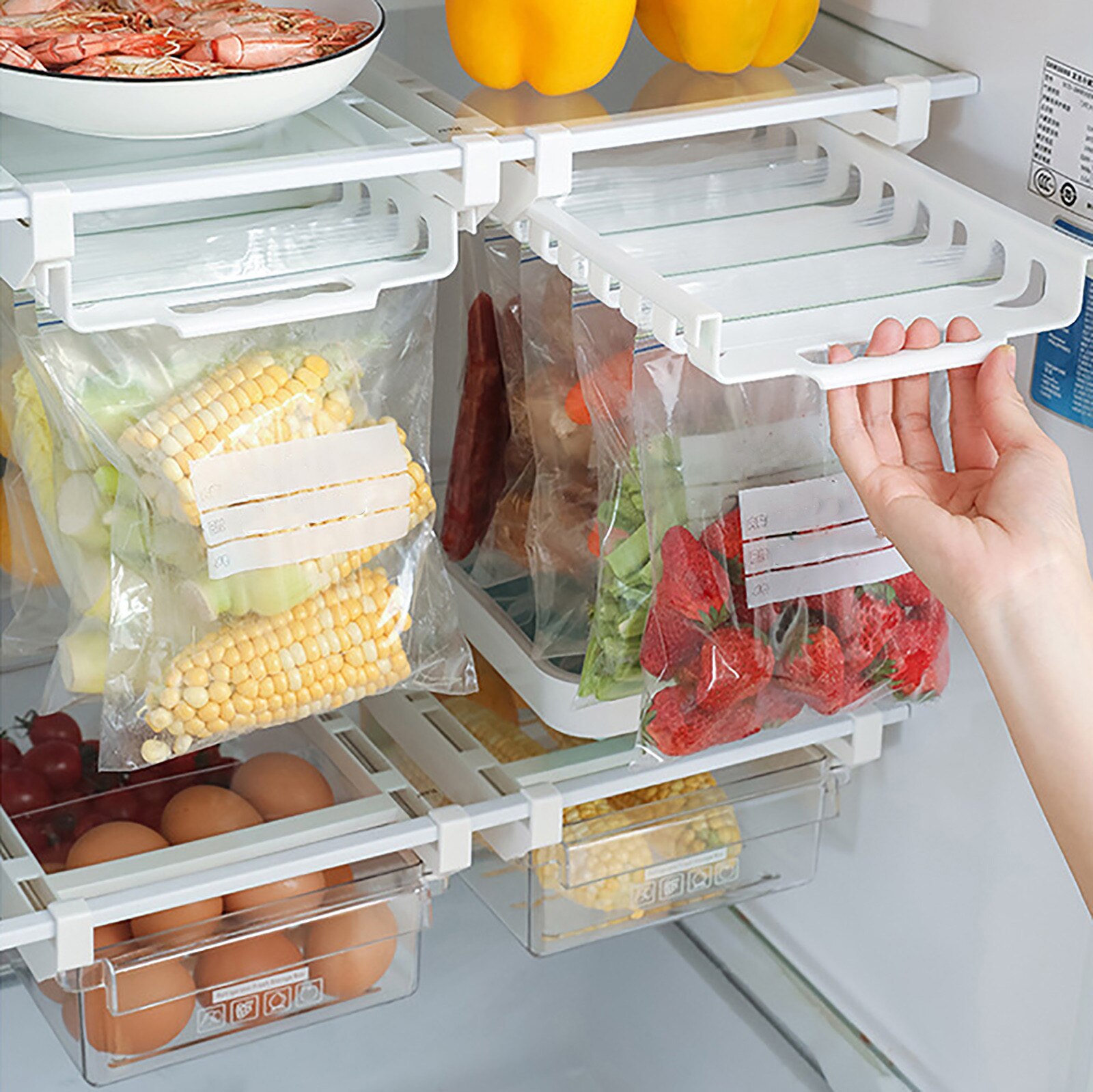 Food Sealed Bag Storage Rack Rail Storage Danger R... – Vicedeal