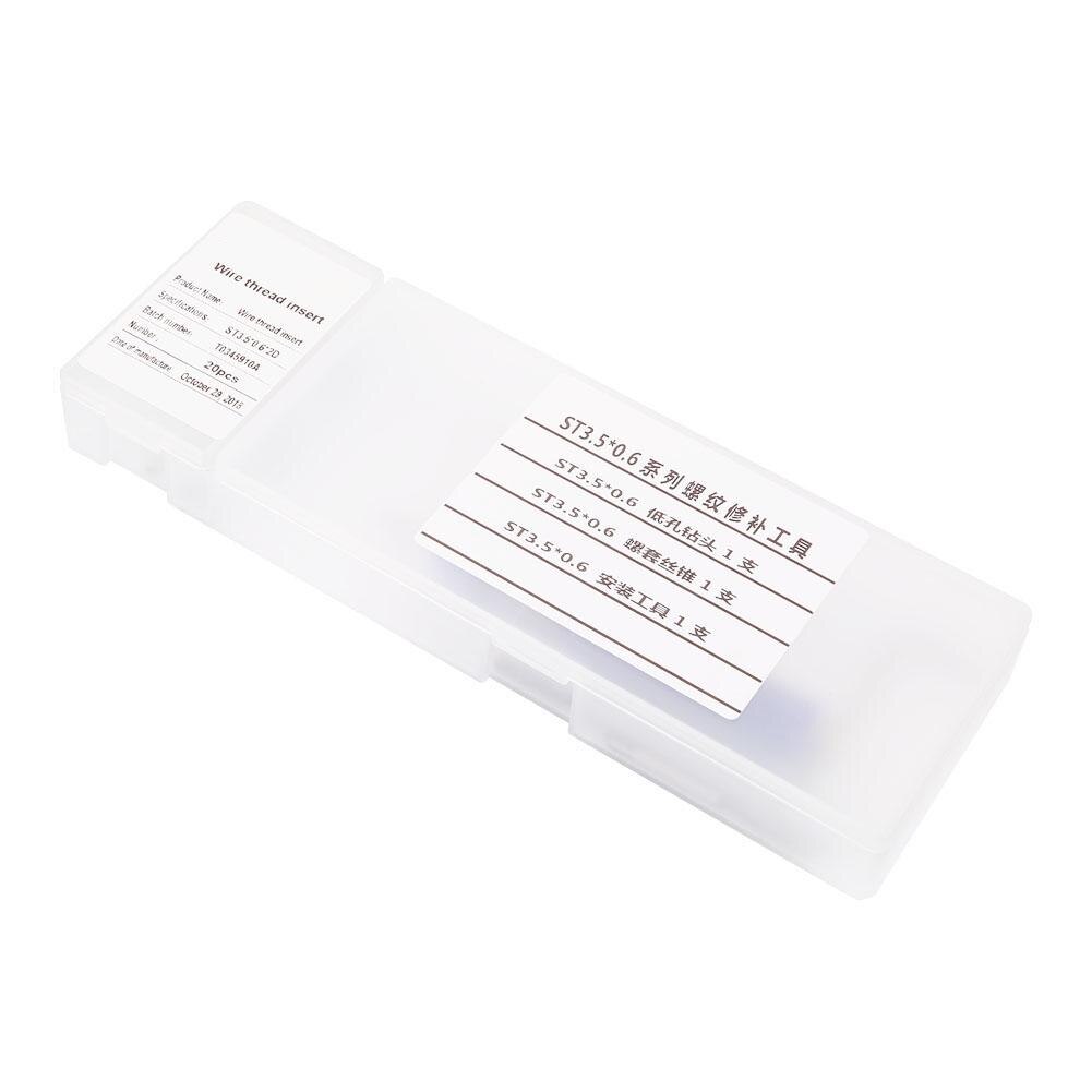 M3.5*0.6 Screw Threaded Inserts Repair Tool Set Wire Insert Installation Kit metric threaded inserts Screw Thread Repair Tool