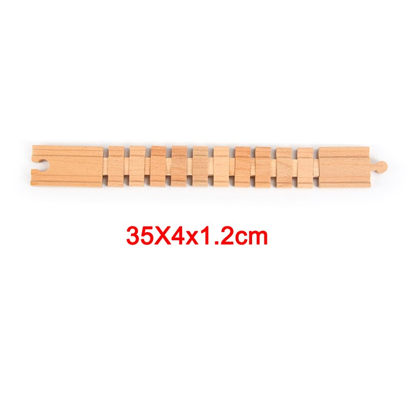 Wooden Train Track Accessories Railway Compatible with Wood Trains Wood Tracks Railway Toys for Kids BM88: deformed rail