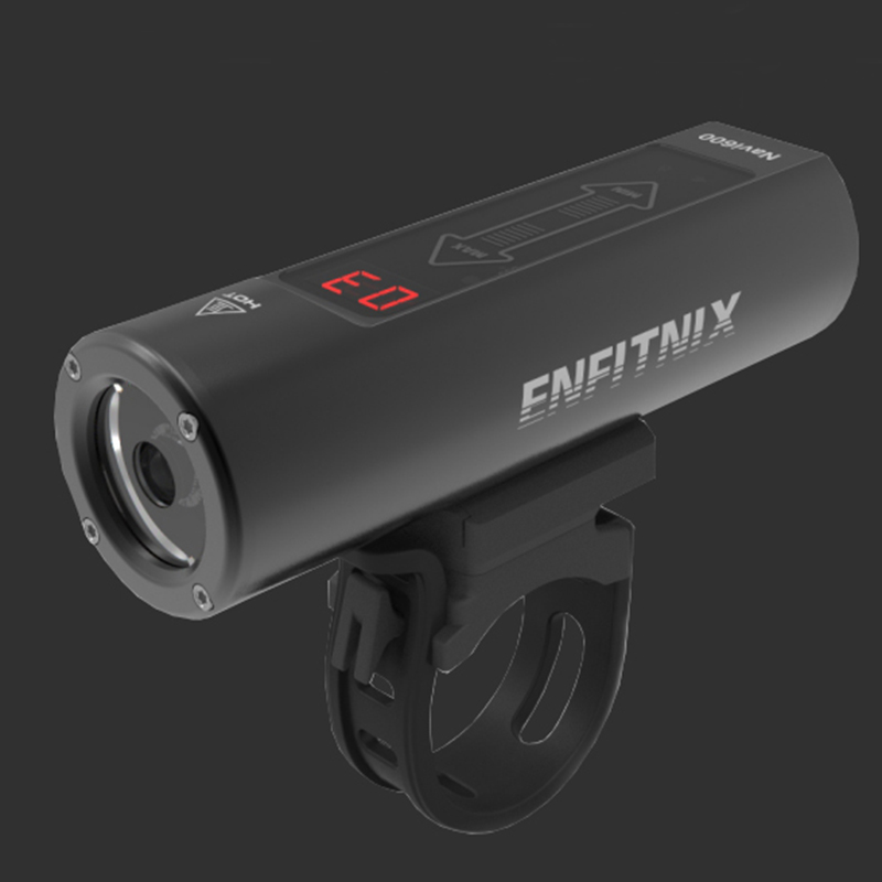 Enfitnix Navi600 Smart Koplamp Fiets Cyling Stuur Voor Bike Zaklamp Usb Oplaadbare Touch Slide Controle Waterdicht