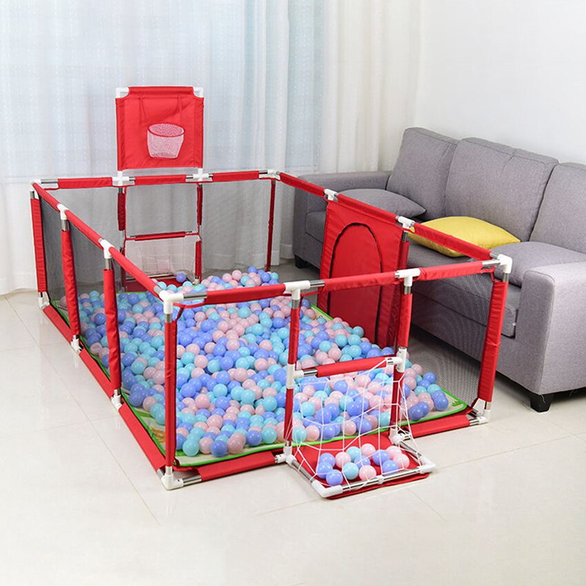 Box Voor Kinderen Baby Speeltuin Veiligheid Hek Barrière Kinderbox Voor 6Months-5Years Oude Kinderen Kind Baby Bal Zwembad Park Met Netto