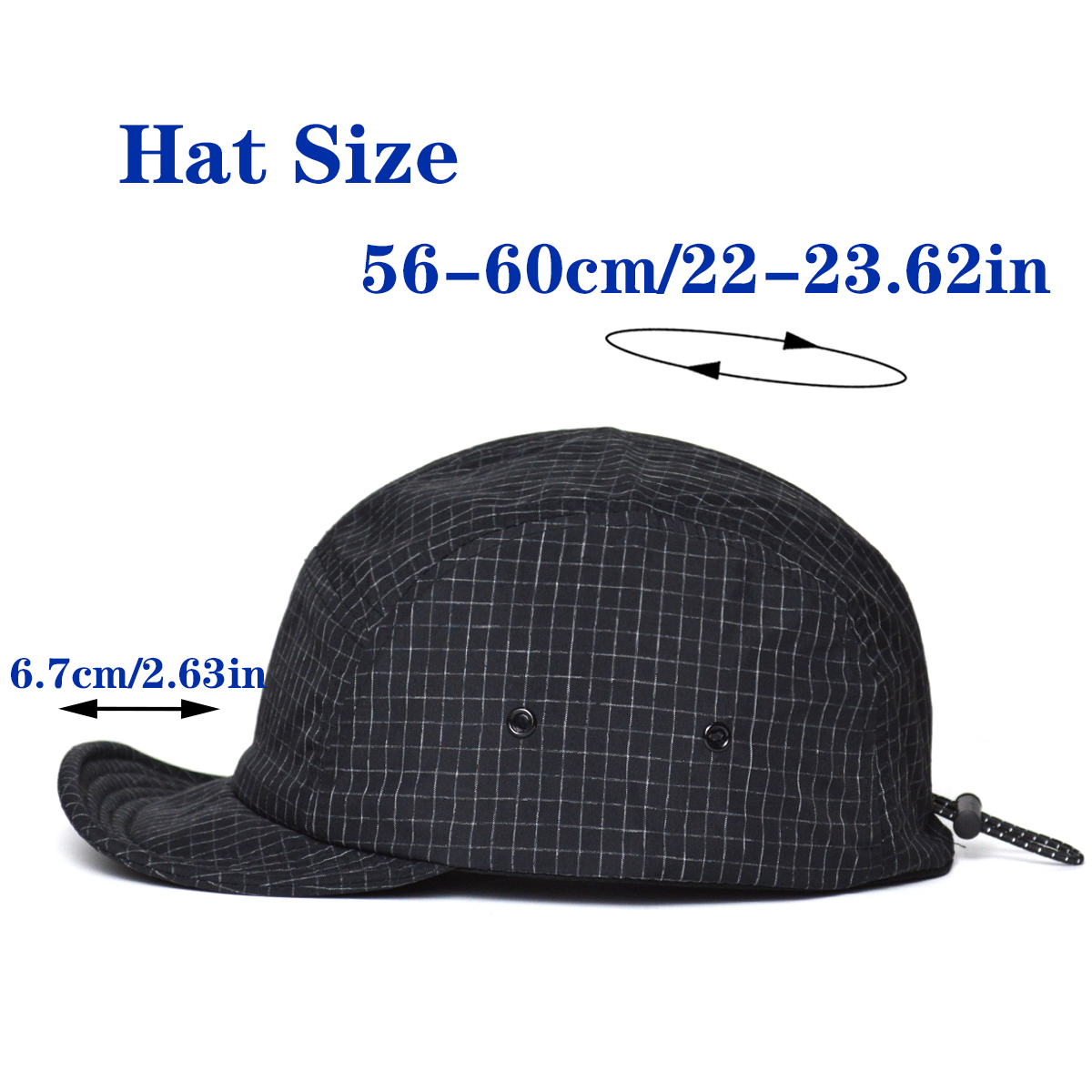 Novedad de verano, sombrero de ala suave de Color a cuadros Retro, gorra con visera de ala corta a la para hombre, gorra de béisbol de Color puro que combina con todo