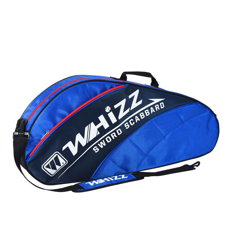 3-4 pinde badmintontaske tennisketsjer rygsæk stor kapacitet polyesterfiber sport padel trænings håndtaske squash ketsjer tasker: Blå