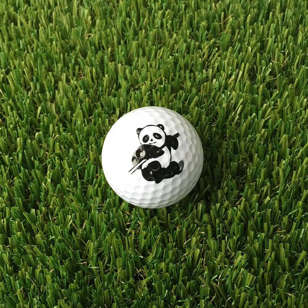 6pcs Cartoon Panda Golf Ball Portable Soft Durable Training Ball Golf Ball Golf Practice Ball for Outdoor Outside Home