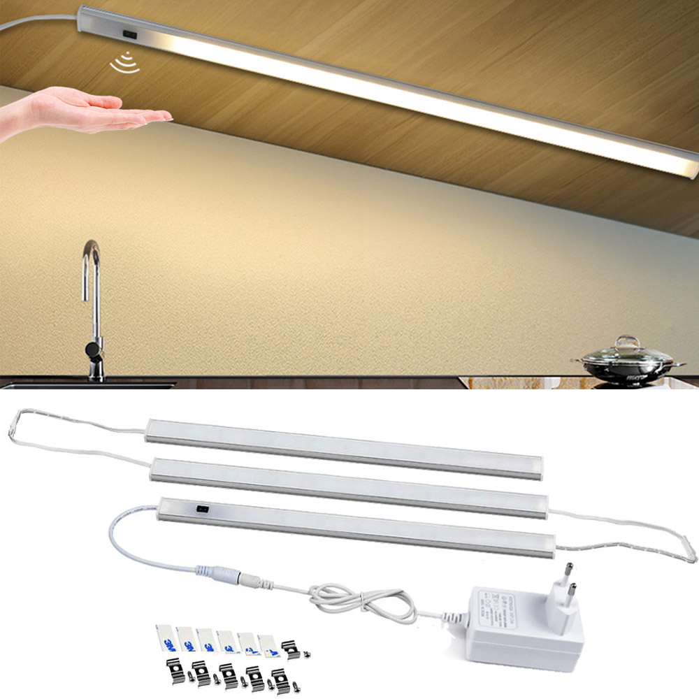 Sensor LED Bar Lamp 1-5PCS Serie Verbinding voor Keukenkast Garderobe Hand Sweep Licht Zwaaien Bewegingsdetectie DC12V -EU Plug