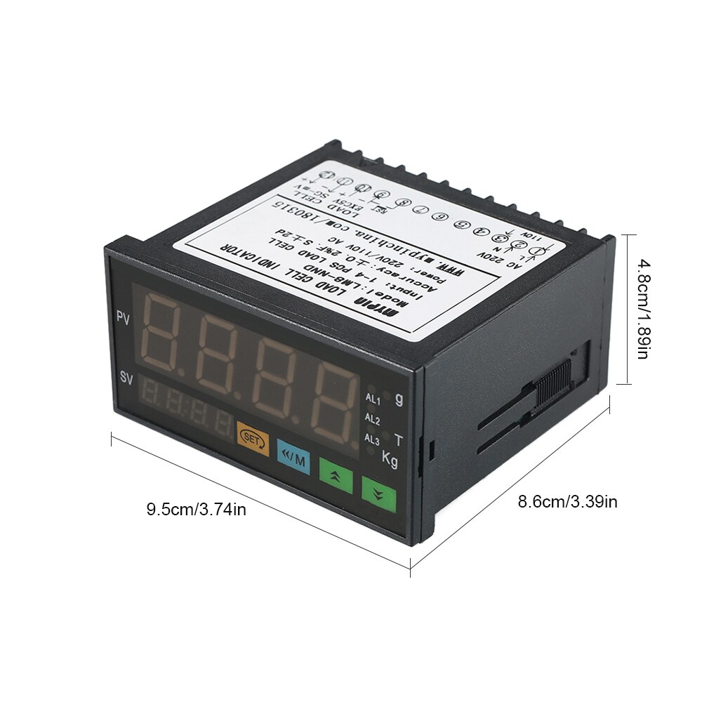 LM8-NND Digital LED Display Weighing Meter Load-cells Indicator 1~4 Load Cells Signals Input