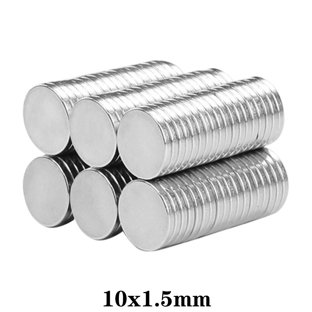 20 ~ 600 Stuks 10X1.5 Zeldzame Aarde Magneten Diameter 10X1.5Mm Kleine Ronde Magneten 10Mm X 1.5Mm Permanente Neodymium Magneten 10*1.5