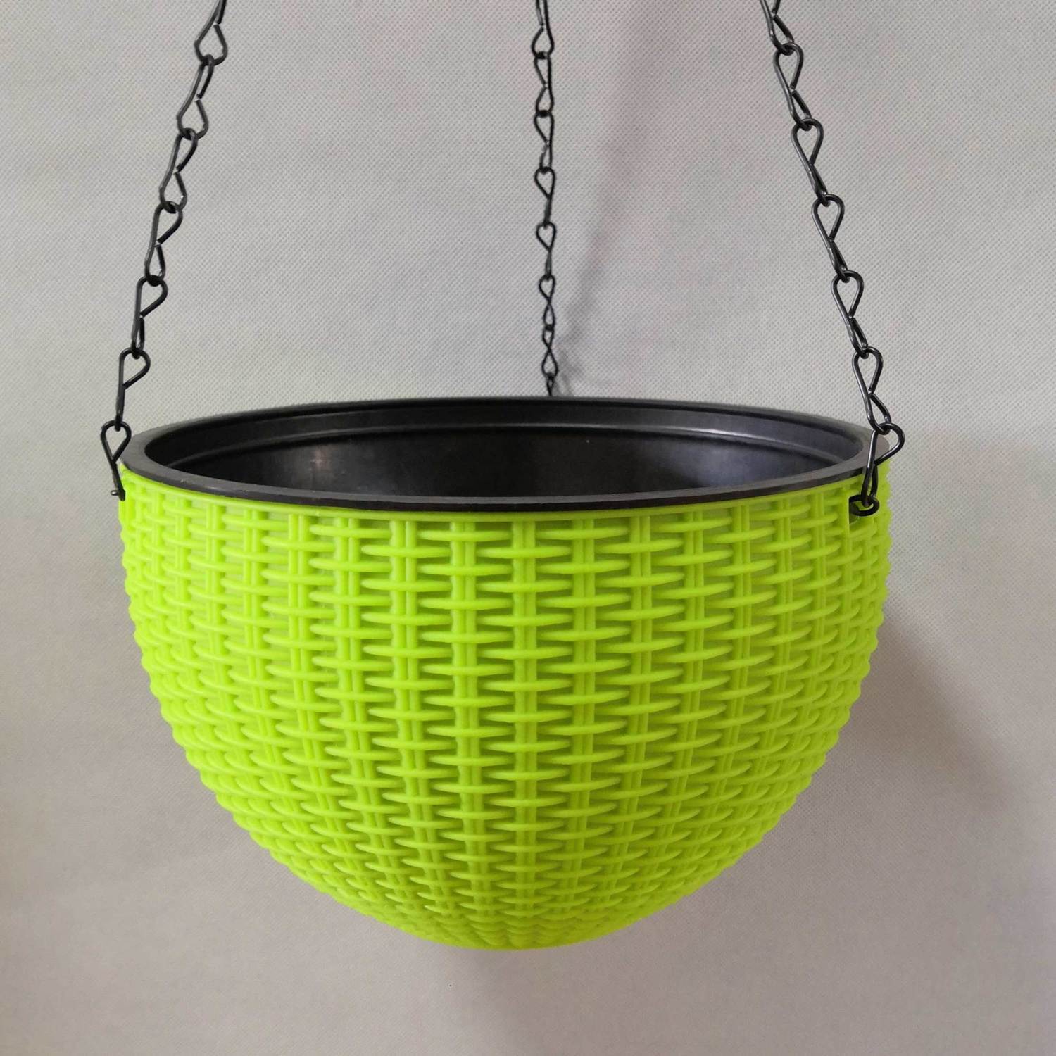 1 Pcs Potted Plants Hanging Baskets Indoor Balcony Plant Flowers Grass Garden Pots Planters Garden Supplies 20cm Caliber G270: Green