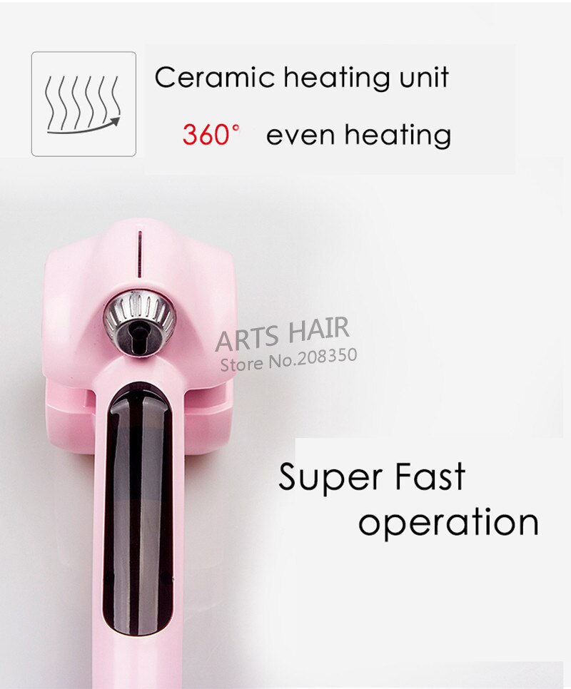 Automatische haarstoom krultang keramische krultang salon roterende styling stoomapparaat spray krul spiraal spray krultang