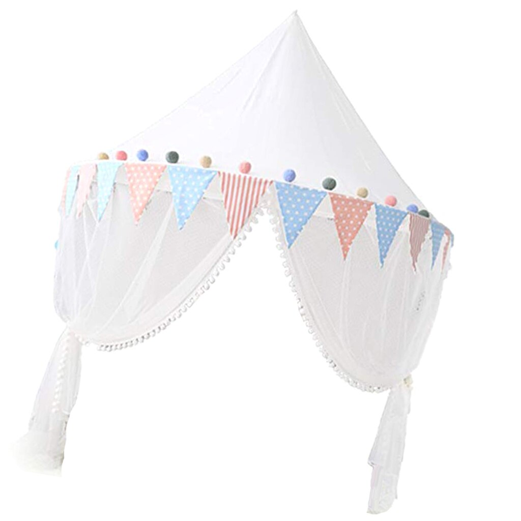 Kids Bed Canopy With Mosquito Netting Hanging Play Tent Reading Corner - Small 43inch X 20inch
