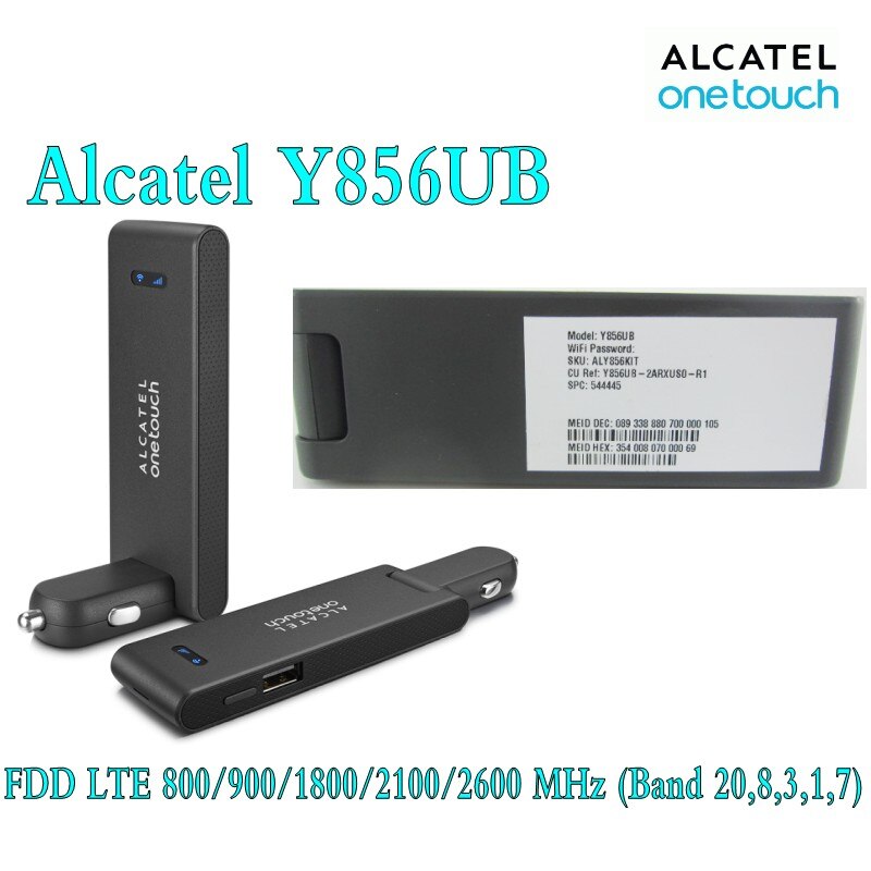 Alcatel – routeur wifi de poche alcatel one touch Y856 y856V 4g cpe, dongle 4g mifi, pke8278 l800o y855 w800 e8372