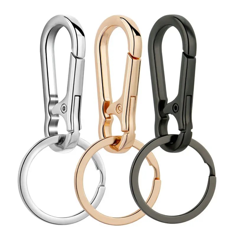 Metal Carabiner Clip Keychain Carabiner Shap Keyring Key Chain Ring Clip Holder Organizer for Home Car Keys Key Finder Women Men: PURPLE
