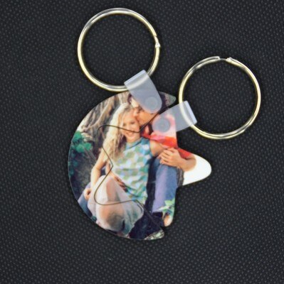 metal key ring for sublimation blank keychain for heat transfer blank consumable materials style 10pieces/lot: moon