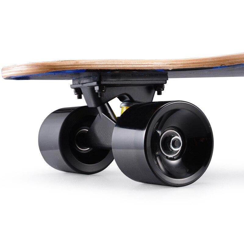 80Cm Vier-Wiel Tiener Skateboard-Dubbele Kick Skateboards Voor Volwassenen 7 Layer Canadese Maple Hout Trucs Skateboard