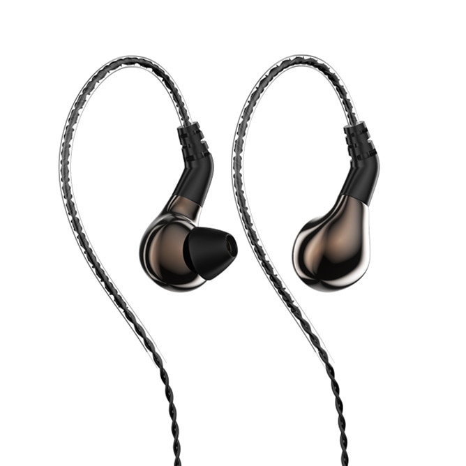 Blon BL-03 10mm Carbon Nanotube Diaphragm High Dynamic HIFI Earphone with detachable Cable zs10 Pro: gun no mic