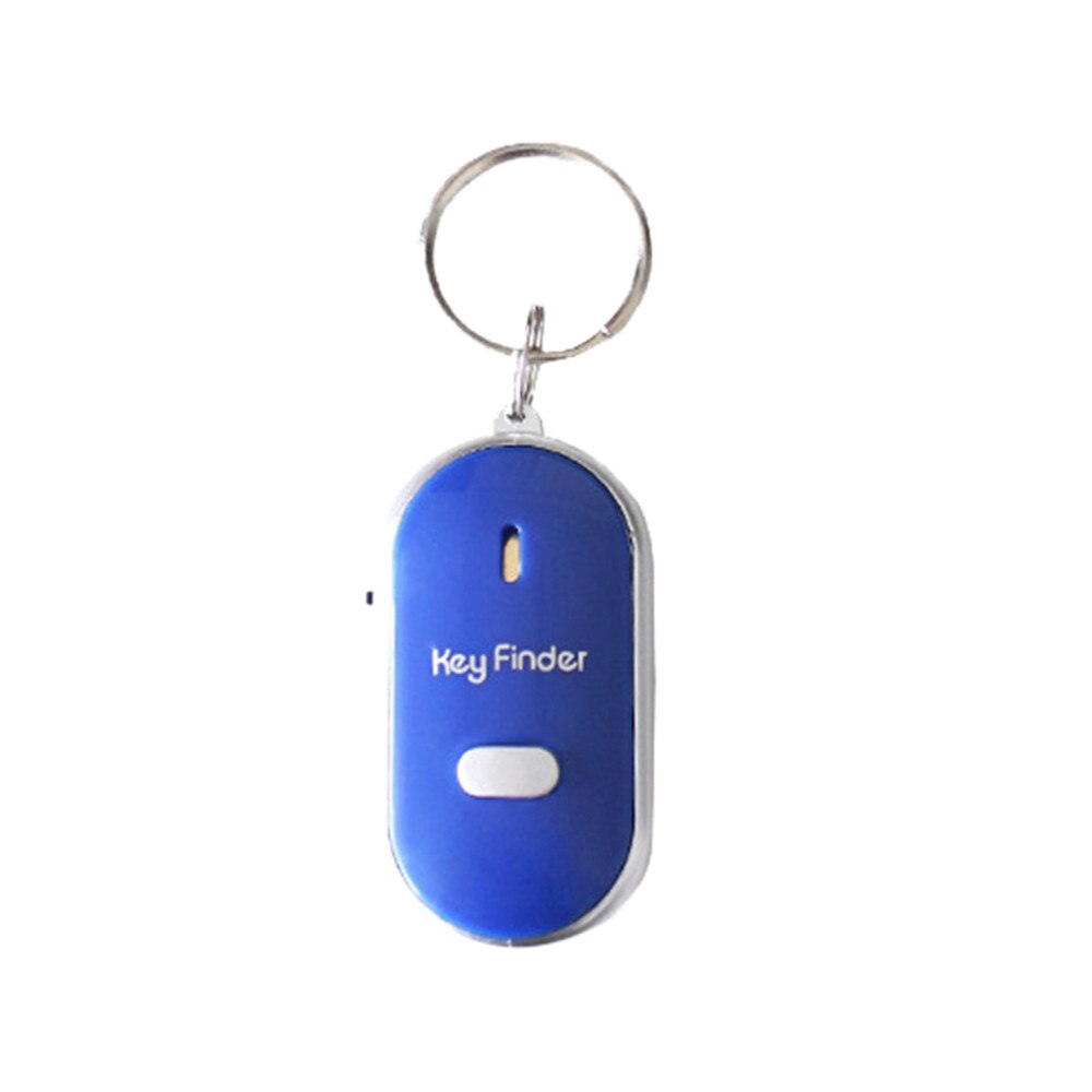 LED Light Whistle Key Finder Flashing Beeping Remote Lost Keyfinder Locator Keyring Key Finder Sensor Anti-Lost Alarm Locator: Blue