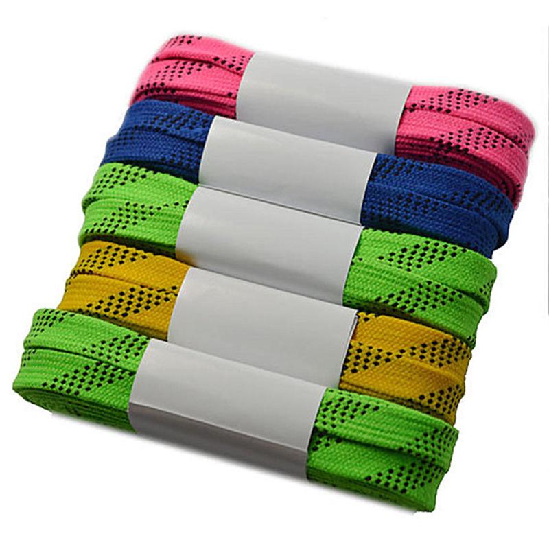 Cordones para patines profesionales de Hockey sobre hielo, cordones encerados para zapatos anticongelantes y antiroturas, para deportes, esquí y Hockey, 1 par