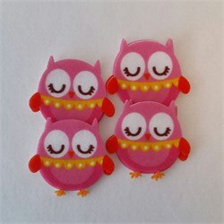 Drukowane filcowe aplikacje sowa filc Sztuka DIY rękodzieło prezent 16 części/partia 7 cm darmowa wysyłka scrapbooking naklejka ścienna