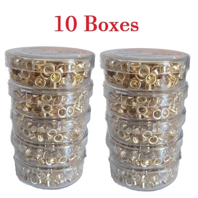 Oeillet en métal pour reliure, une boîte comprenant 250 œillets: Ten Boxes