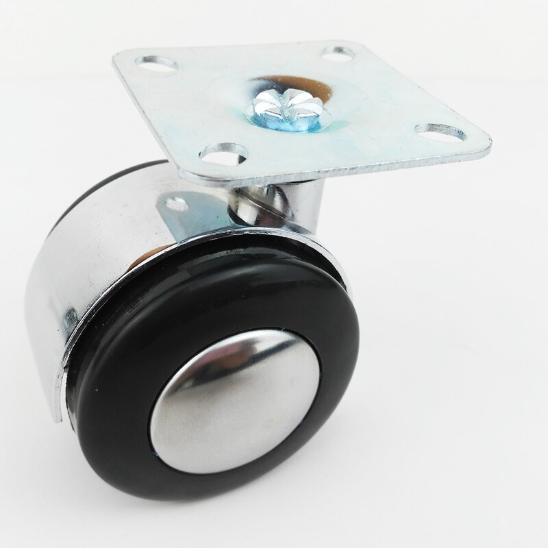 Stoel Wiel Legering Meubels Caster 2Inch Zware Swivel Castor Industriële Wielen Trolley Rubber Lock 360 Draaibaar